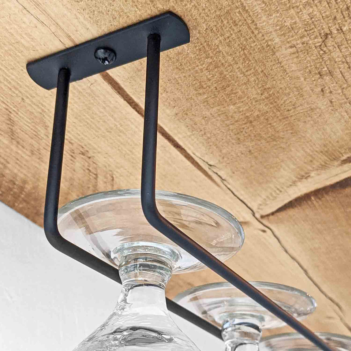 Metal Wine Glass Rack | Black